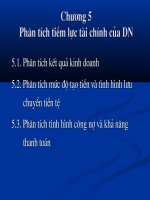 Phân tích tiềm lực tài chính của doanh nghiệp