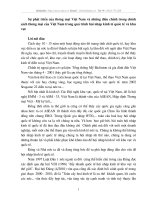 Sự phát triển của thương mại Việt Nam và những điều chỉnh trong chính sách thương mại của Việt Nam