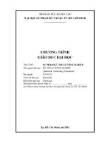 Chương trình giáo dục đại học  Sư phạm Kĩ thuật công nghiệp