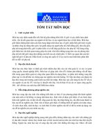 Tóm tắt các môn học - chương trình giáo dục tổng quát -đh Hoa Sen