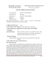 Chương trình giáo dục đại học ngành quản lí công nghiệp