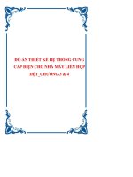 đồ án thiết kế hệ thống cung cấp điện cho nhà máy liên họp dệt