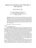 Nghiên cứu hoạt động du lịch 