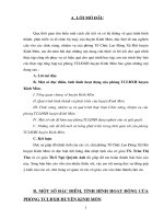 Báo cáo thực tập huyện kinh môn