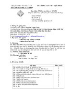 TT. Hóa học hữu cơ _ CNHH