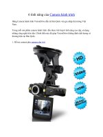 6 tính năng của Camera hành trình