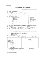 ĐÁNH GIÁ SƠ BỘ MỨC ĐỘ ĐA DẠNG DI TRUYỀN CỦA QUẦN THỂ ĐIỀU (Acanardium occidentale L.) HIỆN  ĐƯỢC TRỒNG TẠI TỈNH NINH THUẬN  BẰNG KỸ THUẬT RAPD VÀ AFLP  (Phụ lục)