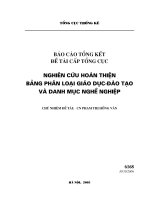 174 Nghiên cứu hoàn thiện bản phân loại giáo dục - đào tạo và danh mục nghề nghiệp 