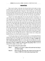 Một số biện pháp đẩy mạnh hoạt động kinh doanh ở công ty Vân Đồn thuộc bộ đội biên phòng tỉnh Quảng Ninh