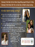 Ai mắc bệnh loãng xương?