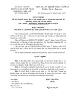 Công bố chuẩn đầu ra các ngành , chuyên ngành đào tạo trình độ Cao đẳng, trung cấp