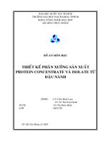 Thiết kế phân xưởng sản xuất Protein