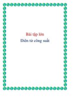 Bài tập lớn Điên tử công suất