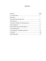 Những xu hướng phát triển của thời đại ngày nay