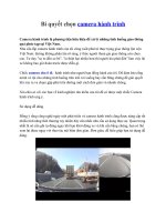 Bí quyết chọn camera hành trình