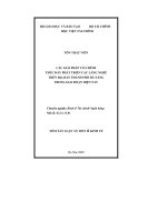 Các giải pháp tài chính thúc đẩy phát triển các làng nghề trên địa bàn Thành phố Đà Nẵng trong giai đoạn hiện nay