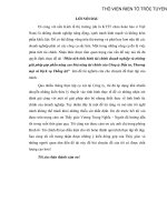 Phân tích tình hình tài chính doanh nghiệp và những  giải pháp góp phần nâng cao khả năng tài chính của Công ty Đầu tư, Thương  mại và  Dịch vụ Thắng lợi