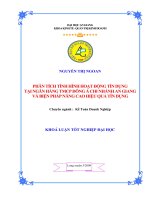 Phân tích tình hình hoạt động tín dụng tại ngân hàng TMCP Đông Á chi nhanhs An Giang và biện pháp nâng cao hiệu quả tín dụng