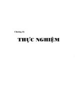 Thực nghiệm khảo sát phản ứng biến tính Polyetylen Glycol