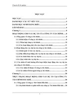 Hoàn thiện hoạt động cho vay dự án tại công ty Tài Chính Dầu Khí