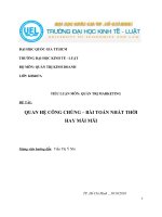 QUAN HỆ CÔNG CHÚNG – BÀI TOÁN NHẤT THỜI HAY MÃI MÃI