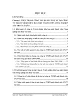 Hoàn thiện công tác quản lý dự án tại Công ty Trách nhiệm hữu hạn một thành viên Công nghiệp tàu thuỷ Cái Lân