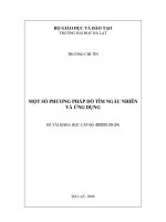MỘT SỐ PHƯƠNG PHÁP DÒ TÌM NGẪU NHIÊN VÀ ỨNG DỤNG
