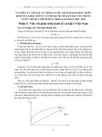 VAI TRÒ CỦA VỐN ĐẦU TƯ TRONG NƯỚC VỚI ĐẢM BẢO PHÁT TRIỂN KINH TẾ XÃ HỘI. NHỮNG VẤN ĐỀ ĐẶT RA ĐỂ ĐẢM BẢO VỐN TRONG NƯỚC CHO QUÁ TRÌNH PHÁT TRIỂN GIAI ĐOẠN 2006 - 2010