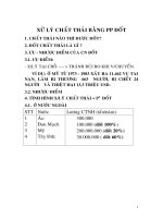 xử lý chất thải bằng PP đốt