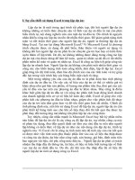 sử dụng Excel trong lập dự án