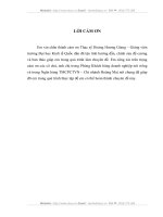 “Đánh giá hoạt động cho vay đối với doanh nghiệp tại Ngân hàng Thương mại cổ phần Công thương Việt Nam - Chi nhánh Hoàng Mai