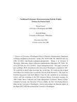 Conditional Performance Measurement using Portfolio Weights: Evidence for Pension Funds