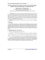 đánh giá hiệu quả chắn của hệ cản ma sát điều khiển bị động đối với công trình chịu tải trọng động đất