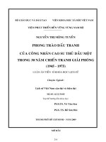 Phong trào đấu tranh của công nhân