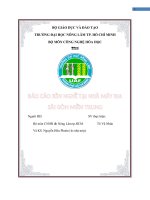 BÁO CÁO RÈN NGHỀ TẠI NHÀ MÁY BIA  SÀI GÒN MIỀN TRUNG