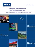 ảnh hưởng của chính sách hỗ trợ lãi suất đối với hoạt động của các doanh nghiệp