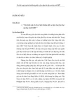 Tìm hiểu một sốyếu tố ảnh hưởng đến sựlựa chọn ban học của học sinh THPT