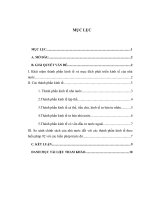 thành phần kinh tế và mục đích phát triển kinh tế của nhà nước.