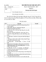 BÀI KIỂM TRA HỌC SINH GIỎI LỚP 5 Học kì I năm học 2010 – 2011 Đề số 2