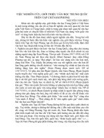 Việc nghiên cứu, giới thiệu văn học Trung Quốc trên tạp chí Nam Phong