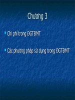 chi phí và các phương pháp sử dụng trong đánh giá tác động môi trường