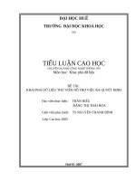 KHAI PHÁ DỮ LIỆU THƯ VIỆN HỖ TRỢ VIỆC RA QUYẾT ĐỊNH