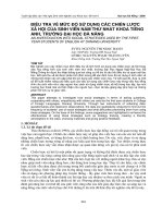 Điều tra mức độ sử dụng các chiến lược xã hội của sinh viên năm thứ nhất khoa tiếng anh, trường đại học Đà Nẵng