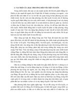 VAI TRÒ CỦA HẬU PHƯƠNG ĐỐI VỚI TIỀN TUYẾN