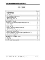 Rèn kỹ năng thực hành của học sinh khối lớp 7