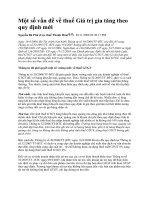 Một số vấn đề về thuế Giá trị gia tăng theo quy định mới