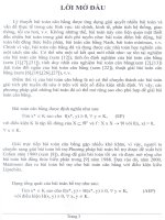 dùng hàm D-GAP giải bài toán cân bằng, lời mở đầu