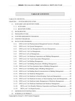 SYSTEM SPECIFICATION