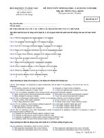 ĐỀ THI TUYỂN SINH ĐẠI HỌC, CAO ĐẲNG NĂM 2008