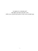 TÁC ĐỘNG CỦA “LỐI SỐNG MỸ” ĐẾN MIỀN NAM VIỆT NAM (1954 - 1975)